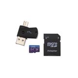 Cartão De Memória Multilaser Ultra High Speed Mc153 4 Em 1, 128gb, Preto