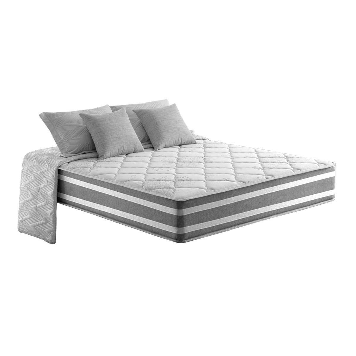 Colchao Casal Molas Masterpocket Ensacadas Duo Sono Double Face Euro Pillow Gray 138x188x30 Anjos