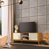Rack Para Tv Até 60 Polegadas 2 Portas Ripado Grécia 160cm