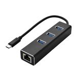 Adaptador Usb Tipo C 3.1 Hub 3.0 Ethernet Rj45 Usb-c Usbc