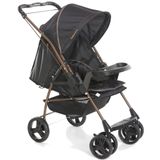 Carrinho de Bebê Reversível Galzerano Milano II Preto Cobre