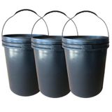 Balde 20l Plastico - 3 Pçs