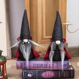 Decoração De Pelúcia Anã De Halloween, 2-pack Handmade Tomte Swed