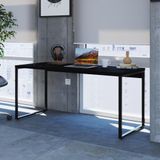 Mesa De Escritório Industrial Kuadra 150 Cm - Preto