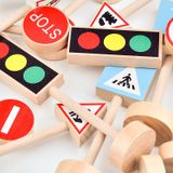 Sinais De Trânsito Brinquedo Melhorar Conceito De Segurança Trabalhadores Meticulosos