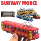 Blue Classic Train Bonde Diecast Música Desenvolvimento Kids Toy