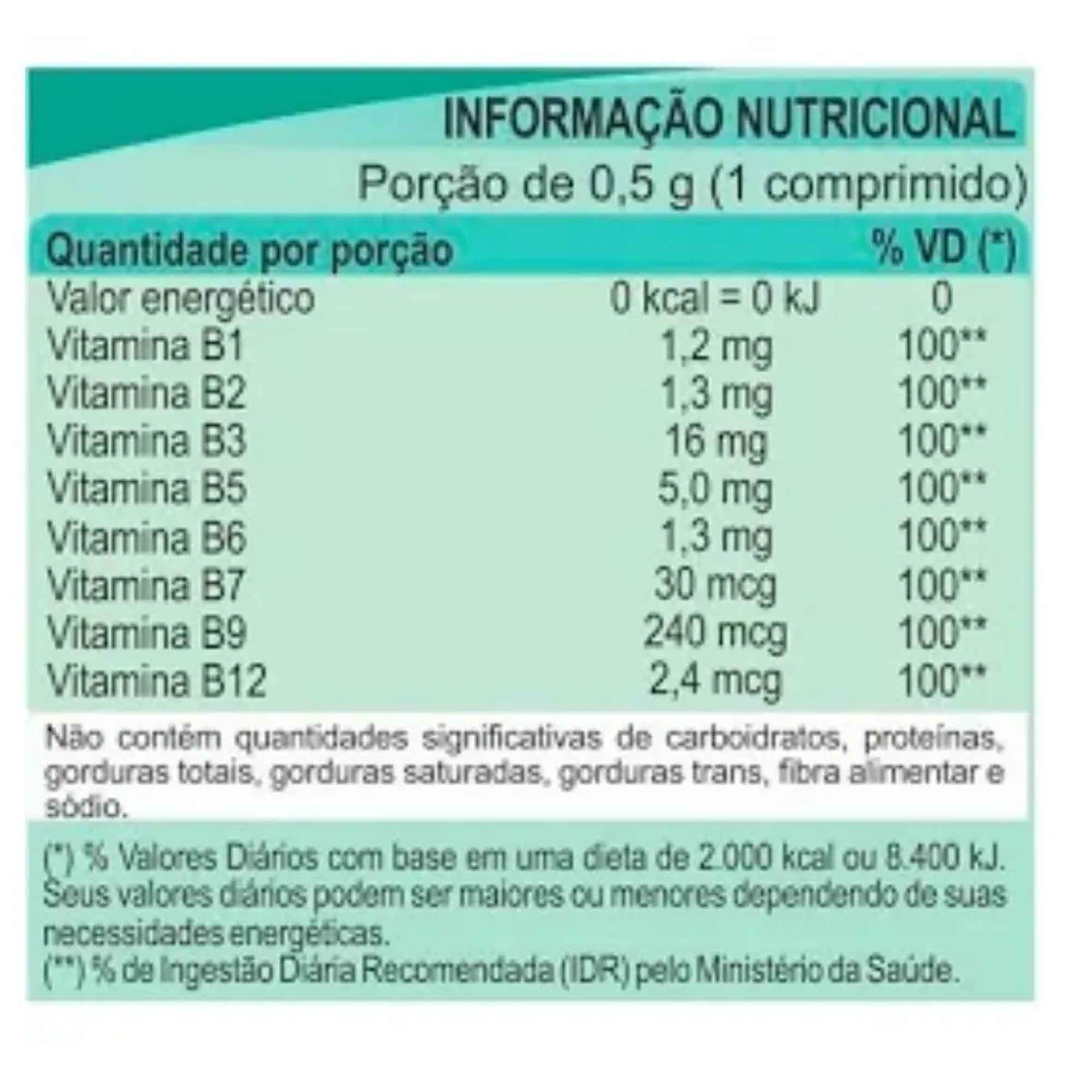 Kit 5x Vitamina Complexo B Unilife Vegana 500 Mg 300 Comprimidos ...