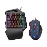 Teclado Mecânico Gamer Mouse Mini 35 Teclas Para Uma Mão