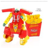 Batatas Fritas Morphing Robot Toy Morphing Brinquedo De Plástico