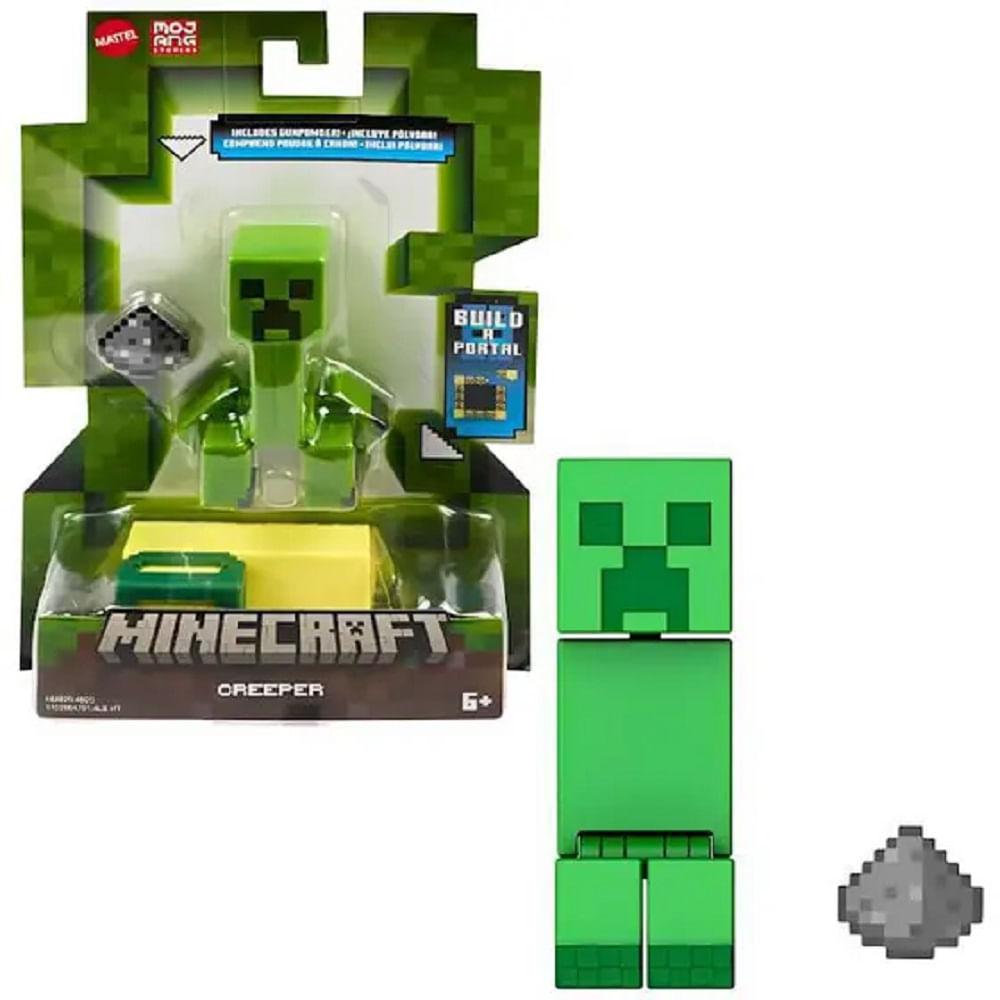 Minecraft Creeper Pelúcia Verde / Preto 26cm