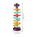 1 Conjunto Requintado Trilho Girar Torre Brinquedo Educação Precoce Brinquedo Tr