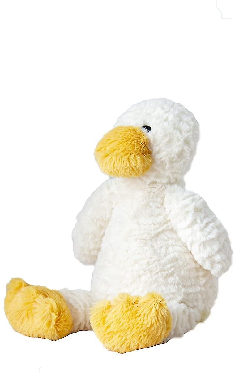 Brinquedo De Pelúcia De Pato Branco, Animal De Pelúcia De Pelúcia, 12 Polegadas Macio E