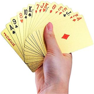 Jogo De Baralho Dourado Cartas Douradas Truco Poker Pibe 21 em Promoção na  Americanas