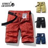 Algodão Masculino Estampado Shorts Casual Clothing =(31)