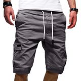 Moda Verão Casual Men Solid Color Shorts = (m)