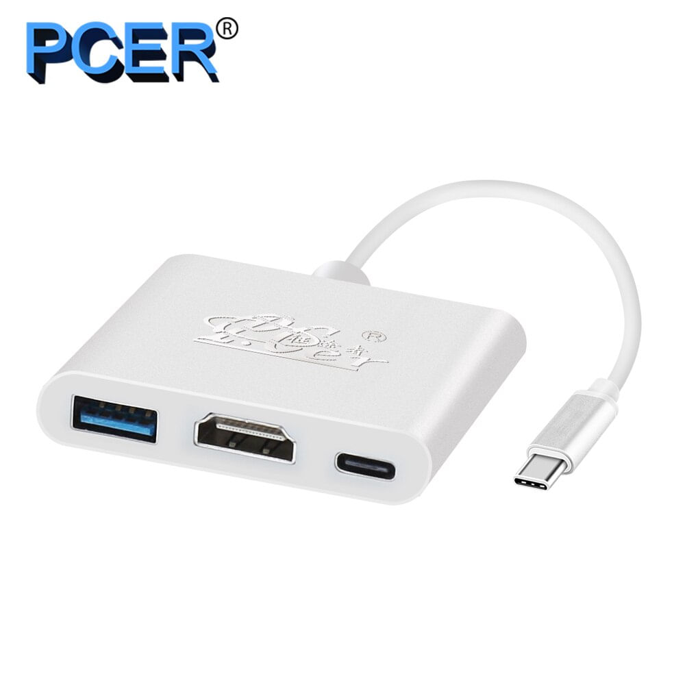 Usb C Dongle Tipo C Hdmi Usb3.0 Vga Adaptador Usb-c Adaptador