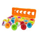 Conjunto De Ovos De 6 Formas Para Correspondência De Cores E Habilidades De Reconhecimento - Pres
