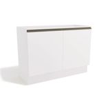 Modulo Cozinha Kappesberg Maxxi Balcao G745 2 Portas P Pia 120cm S Tampo Polipropileno Branco