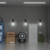 2 Pack Ferro Industrial Arandelas De Parede De Teto