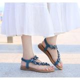 Mulheres Sapatos De Verão Clip Toe Beach Sandals Bohemian Rhineston