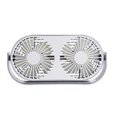 Ventilador Usb De Mesa De Cabeça Dupla Carregando Lun Aj De 3 Marchas