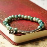Multicolorwomen Multicolor Beads Forma Metal Stitching Brac