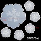 4/6 Pcs/set Bandeja De Silicone Pétala Moldes De Silicone Diy Hand Fit