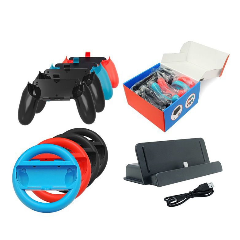 Kit De Acessórios 10in1 Para Nintendo Switch : Volante /