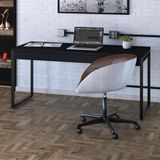 Mesa De Escritório Industrial Kuadra 2 Gavetas 150 Cm - Preto