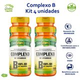 Kit 4x Vitamina Complexo B Unilife Vegana 500 Mg 240 Comprimidos