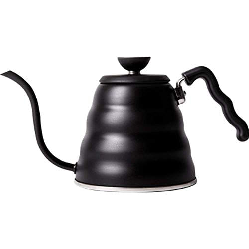 Chaleira De Café Com Bico De Ganso Hario V60 Buono, 1,2 L, Aço Inoxidável, Preto Fosco