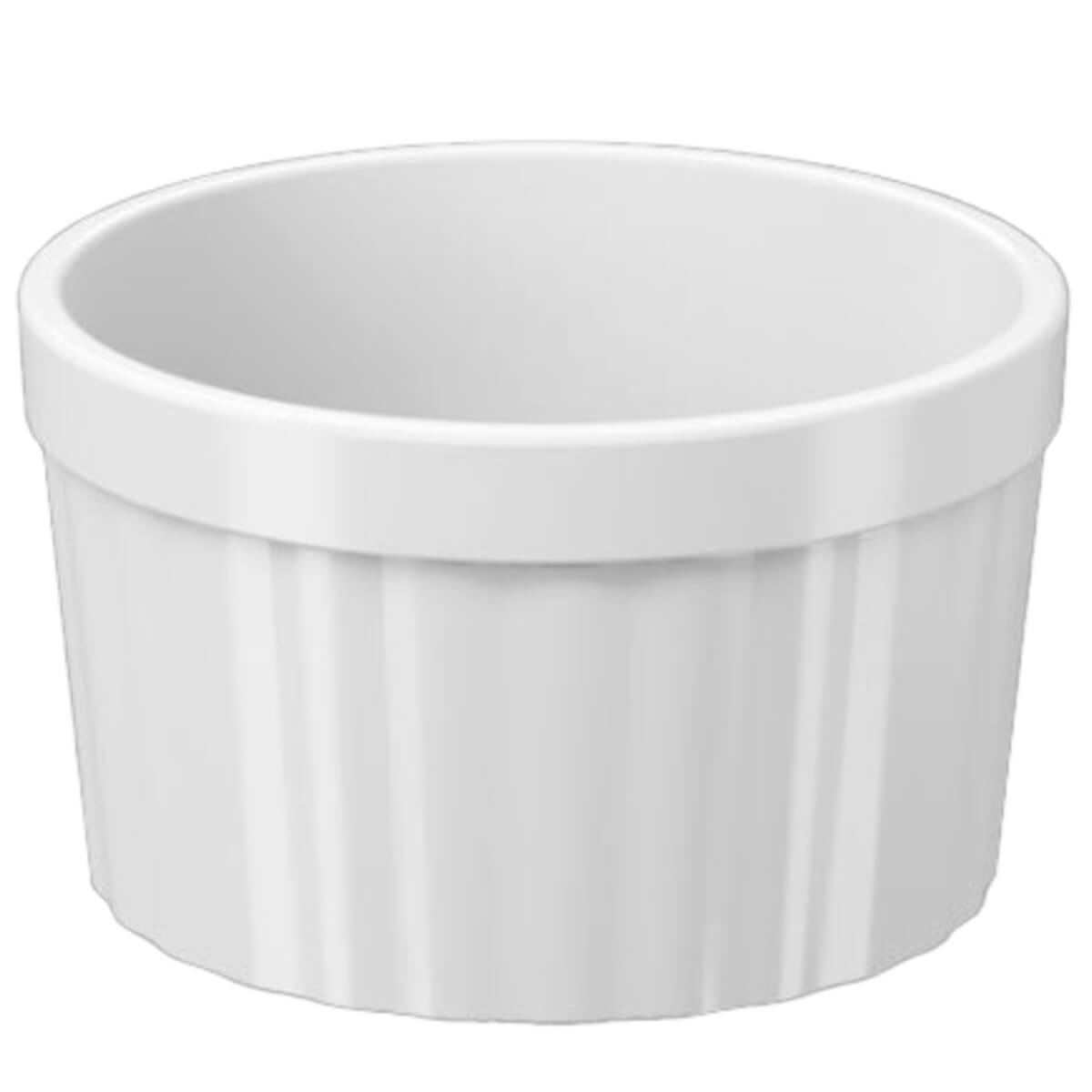 Kit 40 Ramekin Grande 220ml Branco Canelado Potinhos Molho Petisqueira Uno Coza