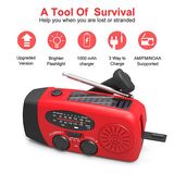 Solar Radio Crank Crank Radio Rádio Manivela Emergência Portátil