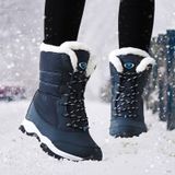 Mulheres Impermeáveis Botas De Neve De Pelúcia Sapatos Quentes 35