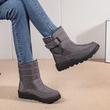 Mulheres Impermeáveis Botas De Neve De Pelúcia Sapatos Quentes 42