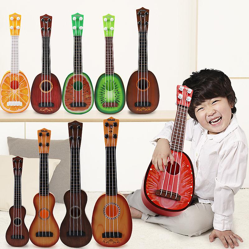 Simulação Infantil Mini Ukulele Fruta Guitarra Toy Instrume