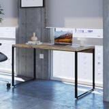 Escrivaninha Industrial Kuadra 120 Cm - Carvalho/preto