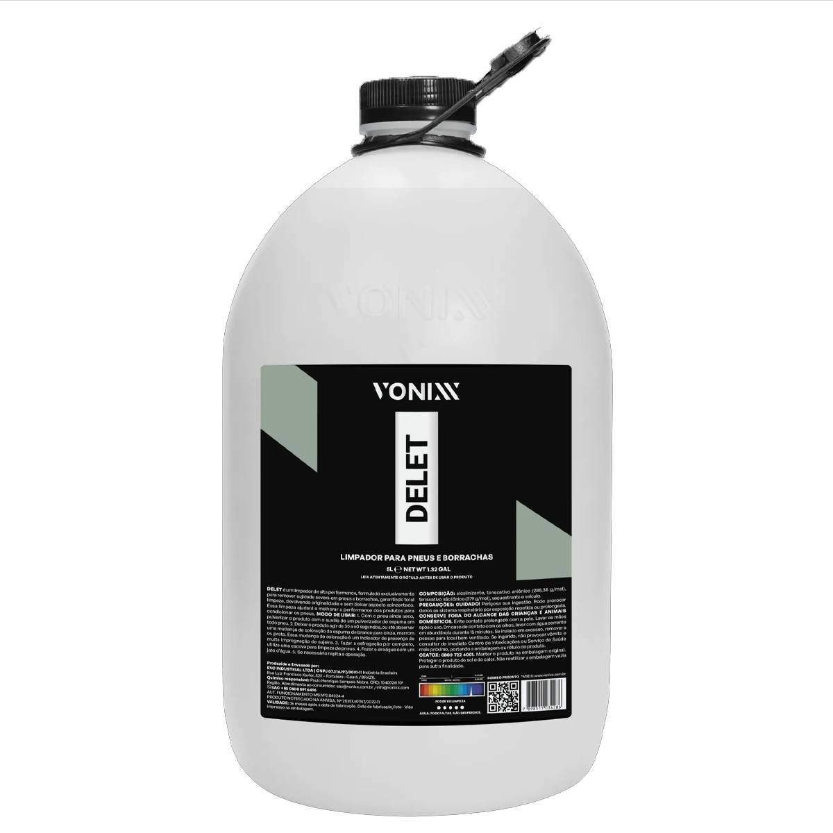 Limpador Pneus E Borracha Delet 5l - Vonixx