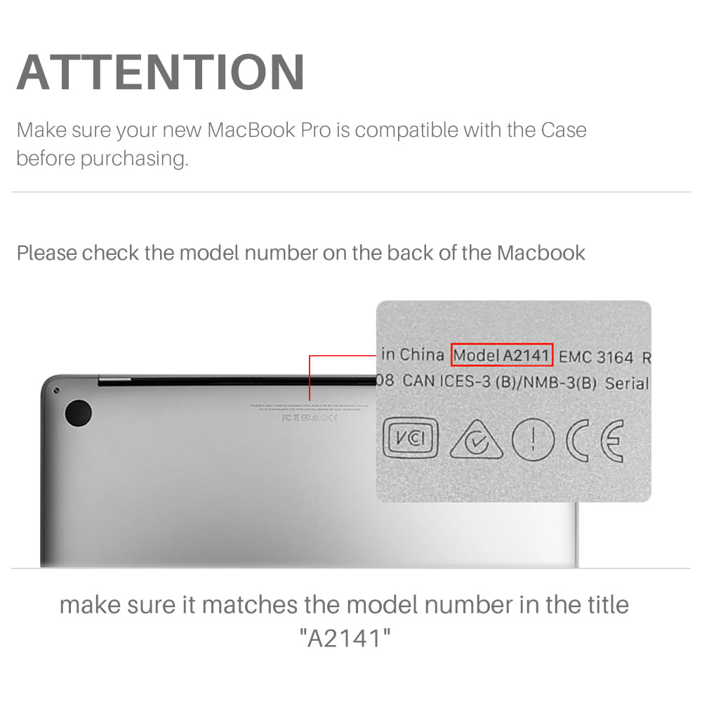 Protetor De Capa De Caso Para Macbook Pro 16&#39;&#39; A2141 Transparente