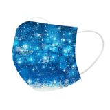 Azul 1 50pcs Natal Descartáveis Máscaras Faciais Para Adultos, Sa
