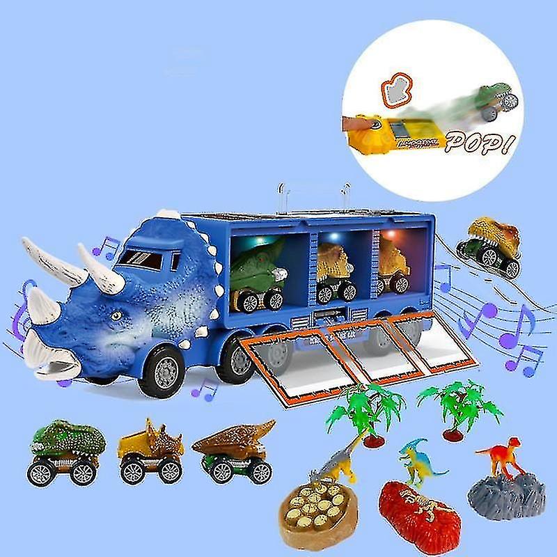 Carro De Brinquedo De Transporte De Dinossauro Com Música Própria E Luzes Realistas