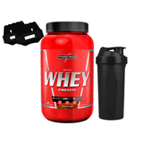 Nutri Whey Protein 907g Coqueteleira E Luva Integral Médica Morango