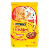 Ração Seca Nestlé Purina Friskies Frango Para Gatos Adultos - 1 Kg