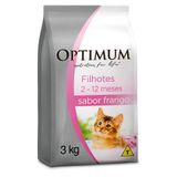 Ração Optimum Frango Para Gatos Filhotes  2 A 12 Meses - 3 Kg