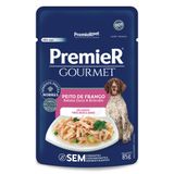 Ração Úmida Premier Gourmet Peito De Frango, Batata Doce E Brócolis Para Cães Adultos De Porte Médio E Grande - 85 G