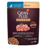 Ração Úmida Granplus Sachê Gourmet Frango Para Gatos Castrados Adultos - 85 G