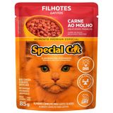 Ração Úmida Special Cat Sachê Carne Para Gatos Filhotes  - 85 G