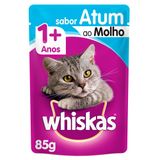 Ração Úmida Whiskas Sachê Atum Ao Molho Para Gatos Adultos - 85 G