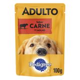 Ração Úmida Pedigree Sachê Carne Ao Molho Para Cães Adultos - 100 G