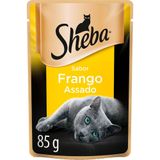 Ração Úmida Sheba Sachê Cortes Selecionados Sabor Frango Assado Para Gatos Adultos - 85 G